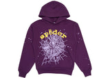 Sp5der Star OG Web V2 Hoodie Purple